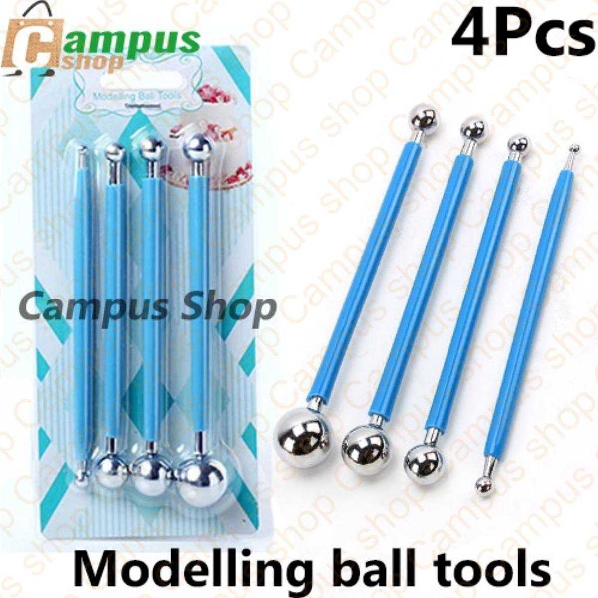 Picture of Modelling Ball Tools, Cake Fondant Tools, 4 Pcs Tools (Multicolor)