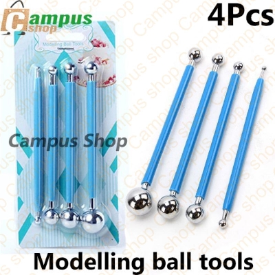 Picture of Modelling Ball Tools, Cake Fondant Tools, 4 Pcs Tools (Multicolor)