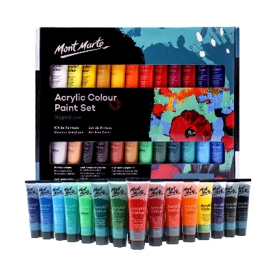 Picture of Mont Marte 18/24/36/48 Acrylic Color Box 36ml Per Tube Paint Set for Professional Artists