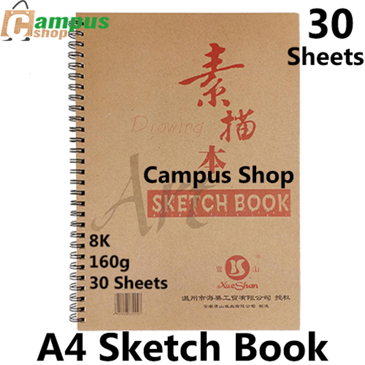 Picture of A4 Drawing Sketch Book 8K 160G,30 Sheets - Dairy