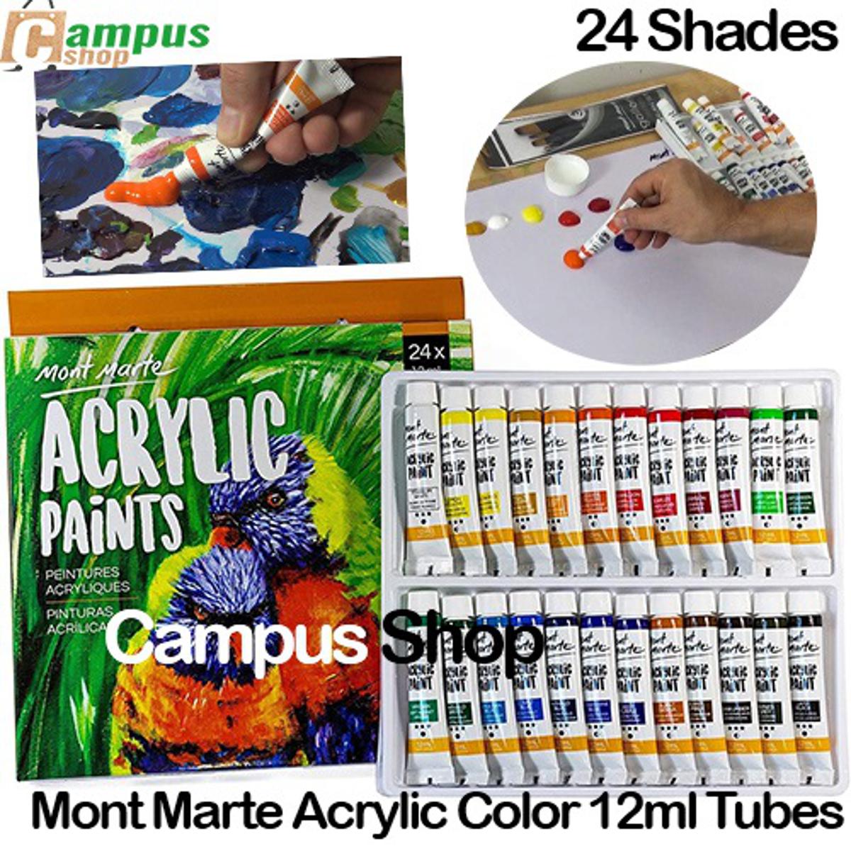 Picture of Mont Marte Acrylic Paint 12ml Tubes 24 Shades