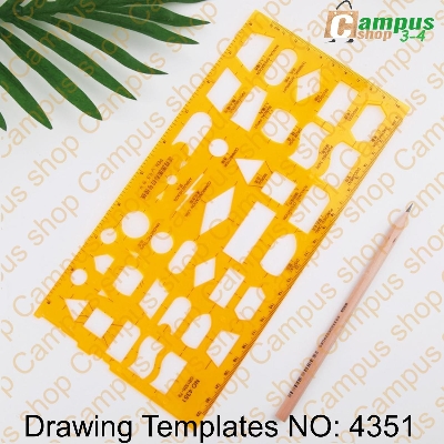 Picture of Drawing Templates NO: 4351 1Pc