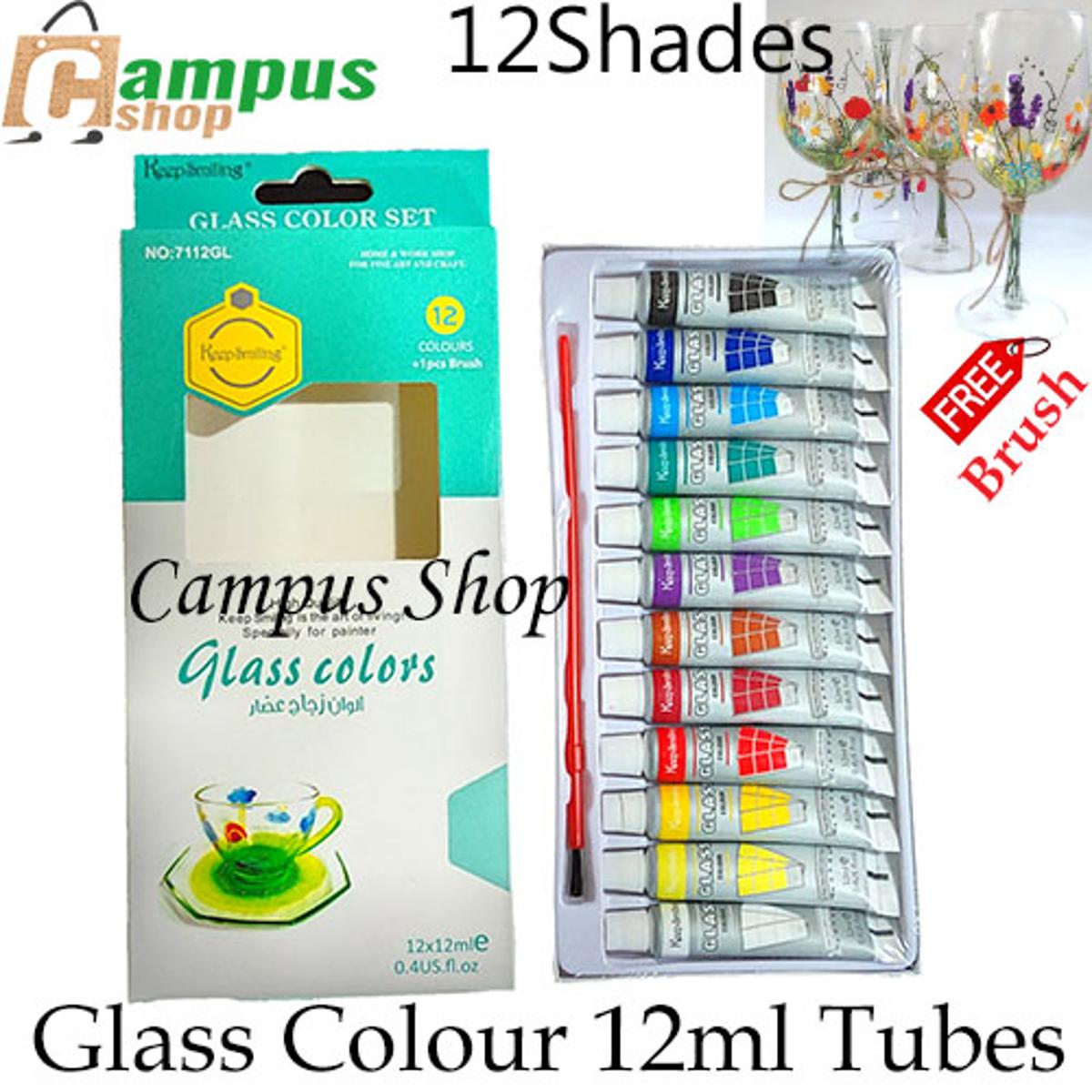 Picture of Keepsmiling Glass Colour 12ml Tubes12 Shades