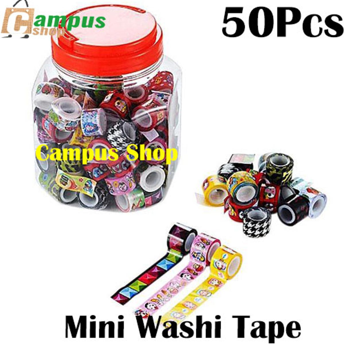 Picture of 50 Pcs Mini Washi Tape (Multicolour)