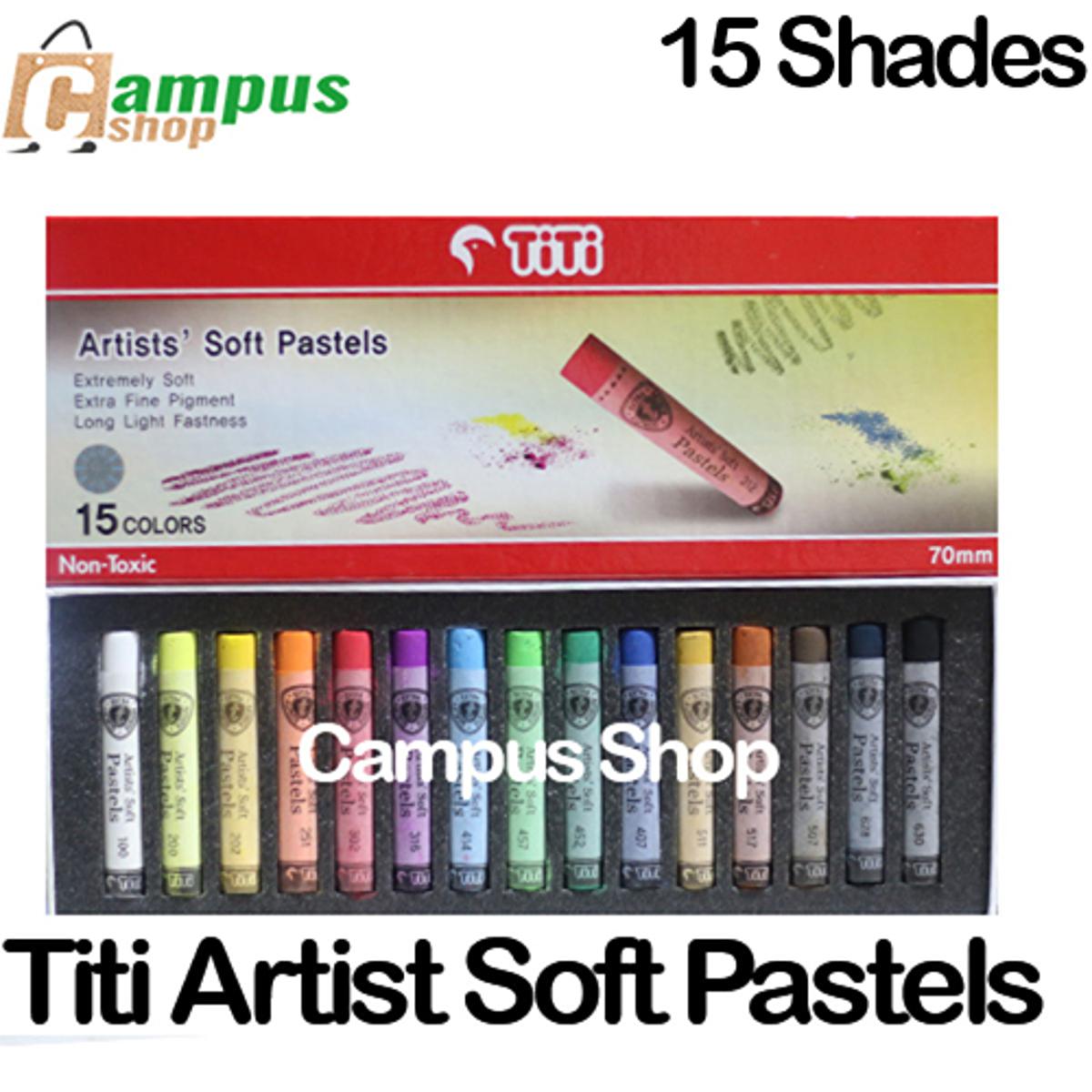 Picture of Titi Artist Soft Pastels 15 Shades-Multicolor