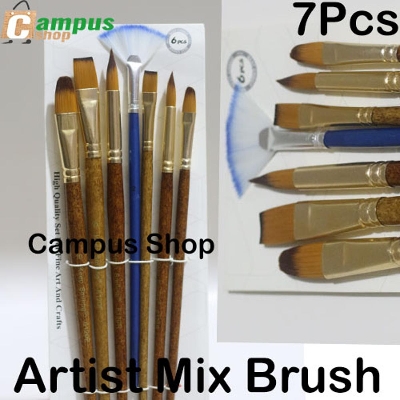 Picture of Artist Mix Brush Sets,Suitable for Water & Acrylic & Oil Colour Paint 7Pcs