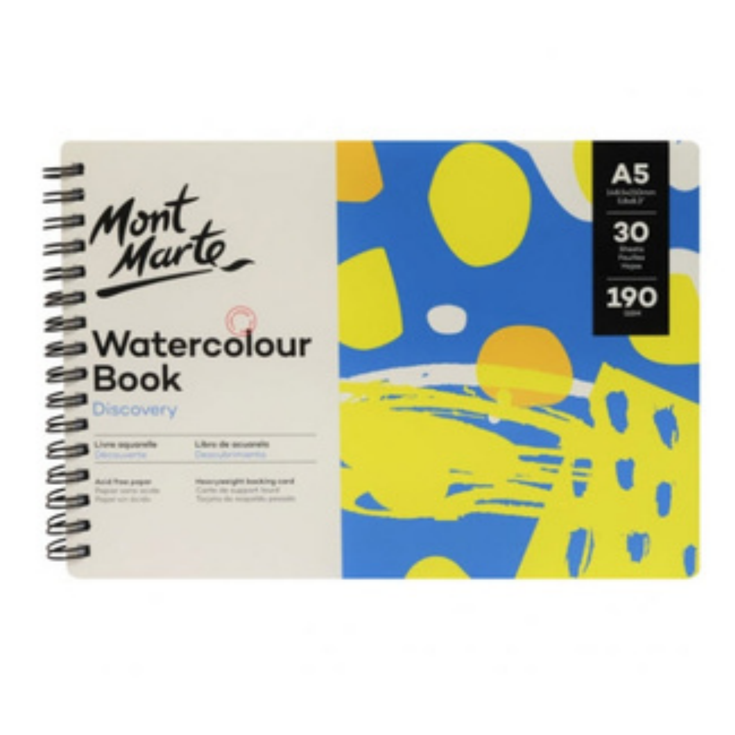 Picture of Watercolour Pad By Mont Marte Premium A3,A4,A5 180gsm 15 Sheets