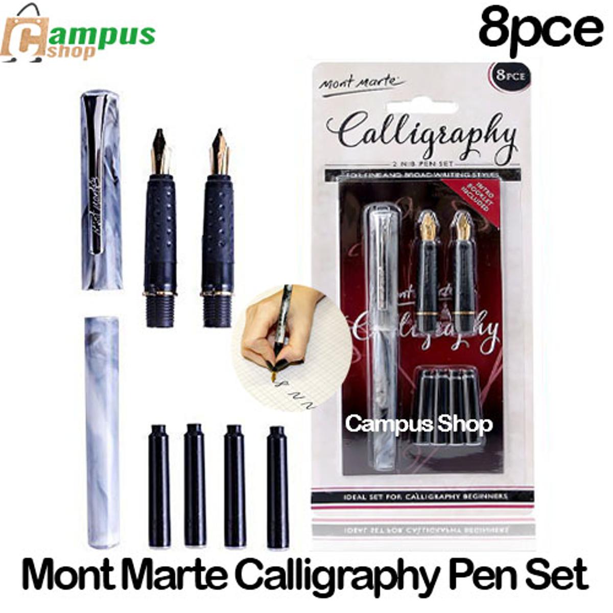 Picture of Mont Marte Calligraphy Set - 2 Nib 8pc