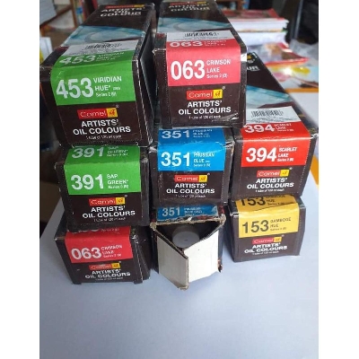 Picture of 120ml Camel Artist Oil Color Paint Tubes Series-1,2,3 colours for Professional Artists