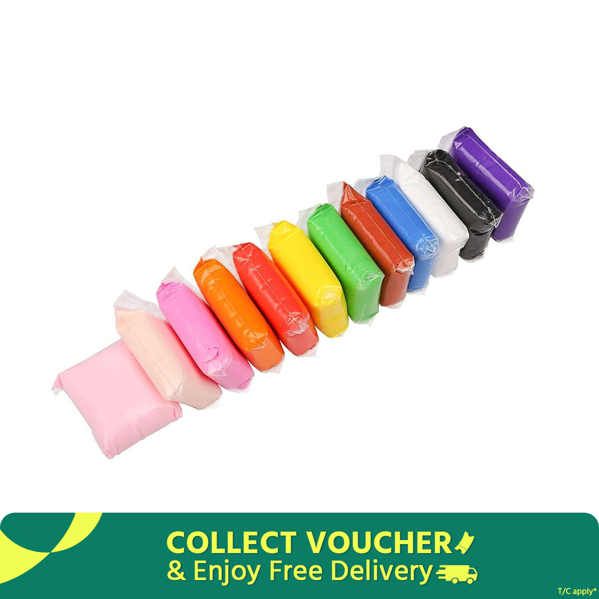 Picture of 6/12 Colors Colorful Super Diy Light Clay Non-Toxic - multicolor