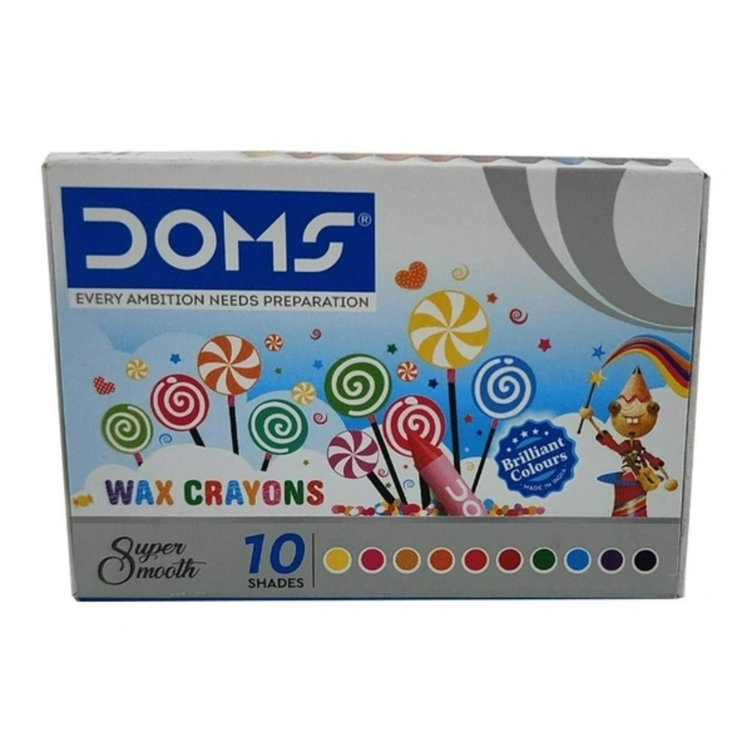 Picture of Doms Wax Crayon 10 Colors Pack
