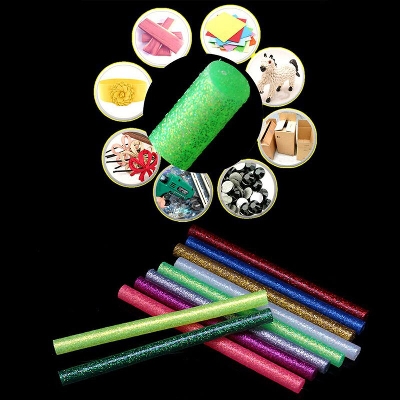 Picture of 5Pcs/set Colored Hot Melt Glue Sticks 7mm Adhesive Assorted Glitter Glue Sticks Professional For Electric Glue Gun Craft Repair