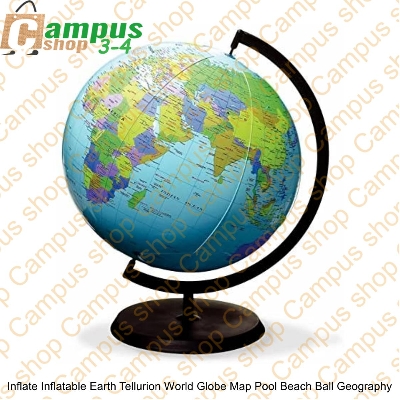 Picture of Inflate Inflatable Earth Tellurion World Globe Map Pool Beach Ball Geography