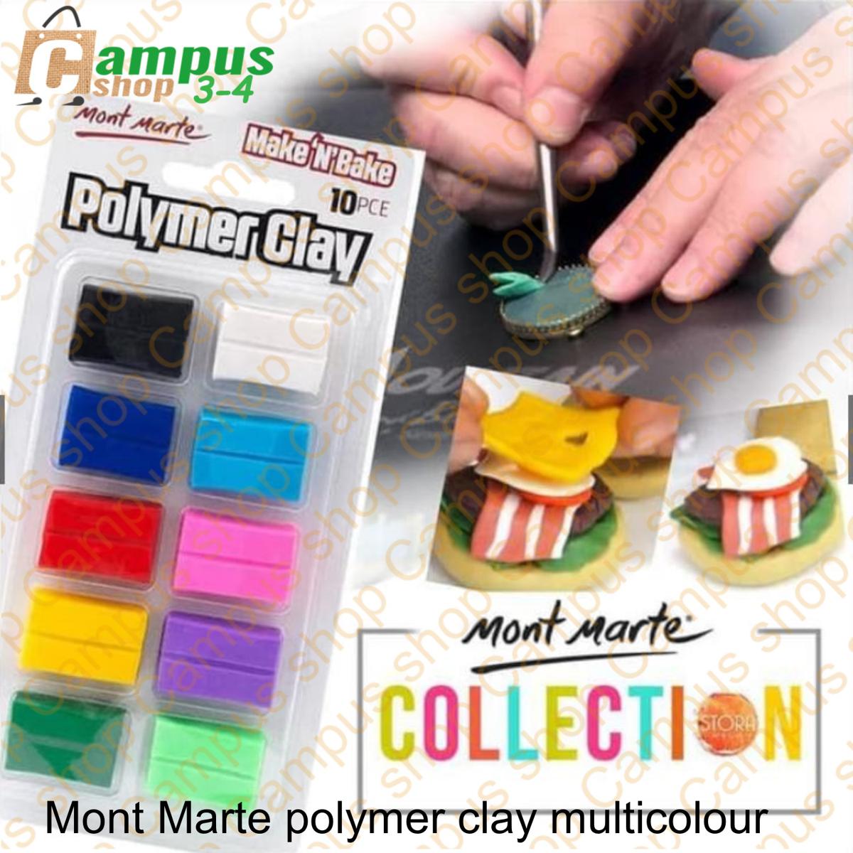 Picture of Mont Marte Make & Bake Polymer Clay  10 Color 10 Pcs