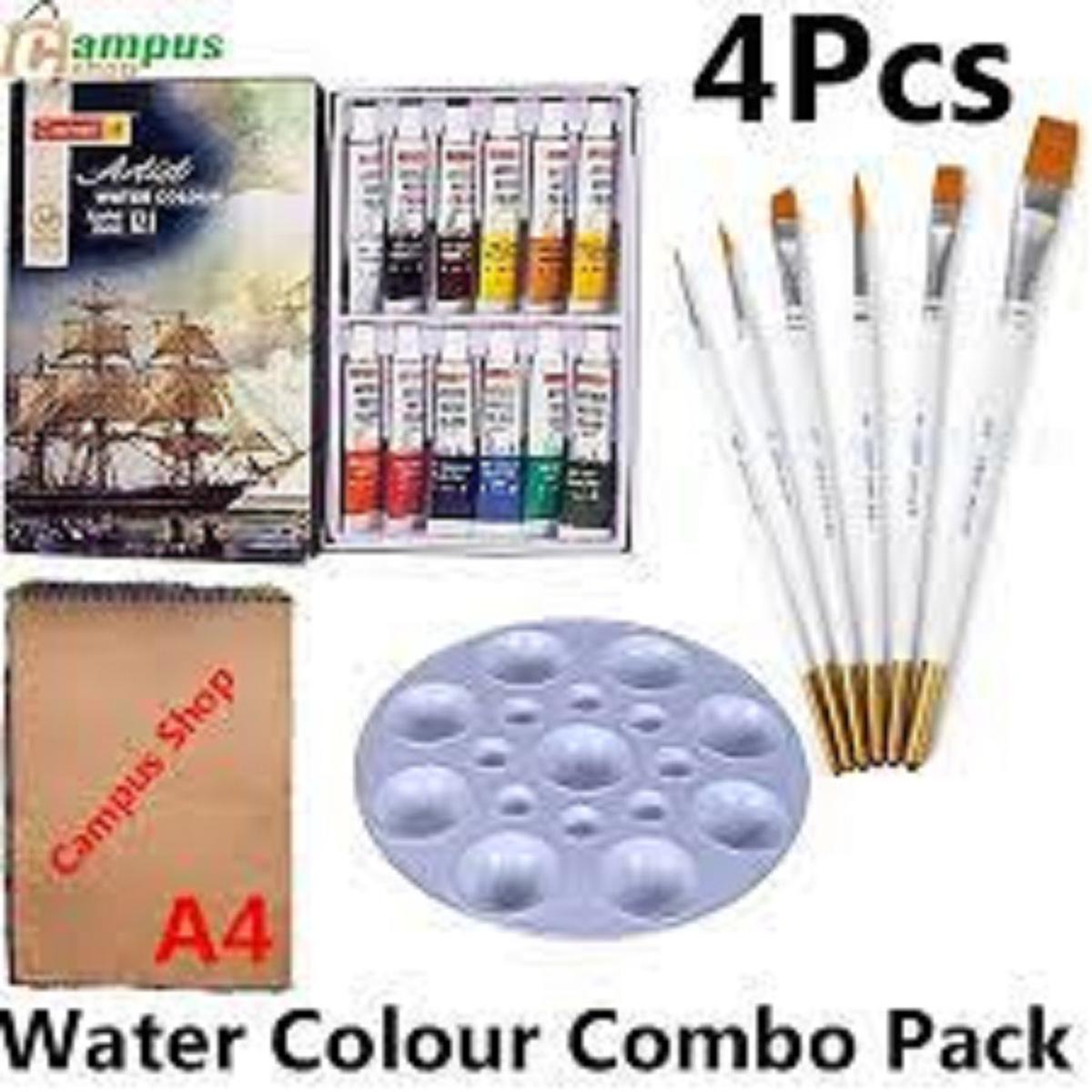 Picture of Artist Color Set Combo Acrylic Color Soft Pastel Watercolor set (Free 1pc Brush)