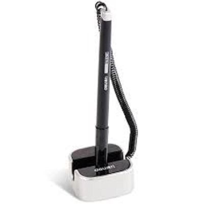 Picture of Deli Desk Stand Spring Bullet Gel Pen 0.7mm for Bank, Office, School & Personal Desk use