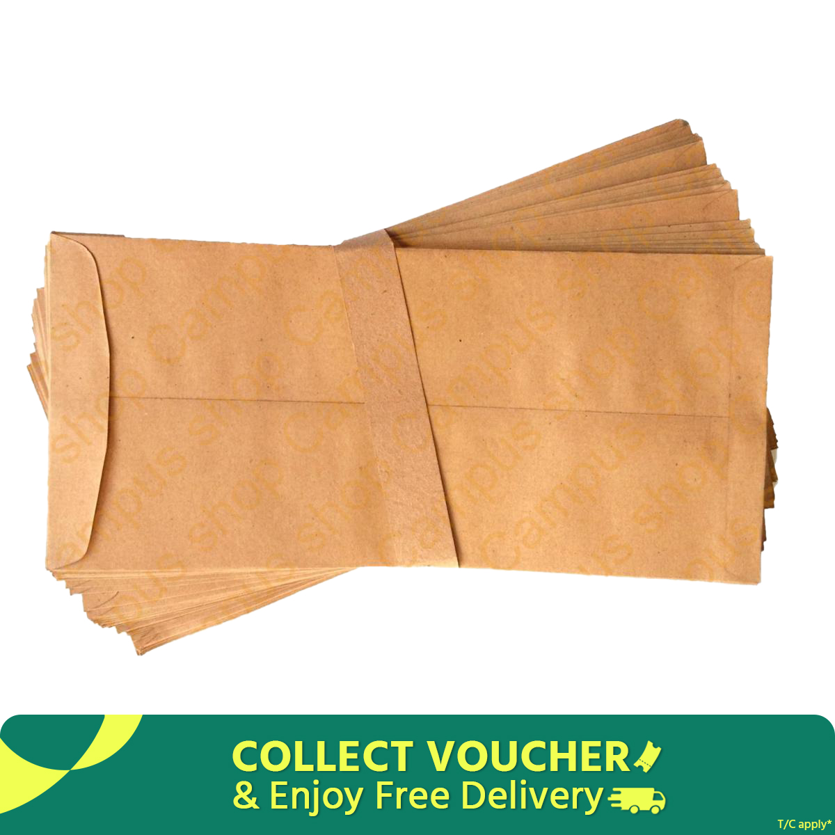 Picture of Paper Envelope (Khaki Kham) - 50 Pcs
