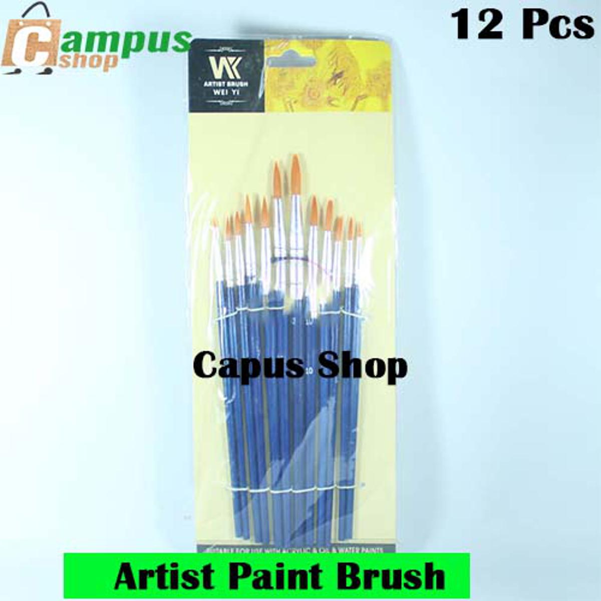 Picture of Artist-Brush-Painting-Accessory-Tuli-for-Kids-Children-Blue-12-Pcs