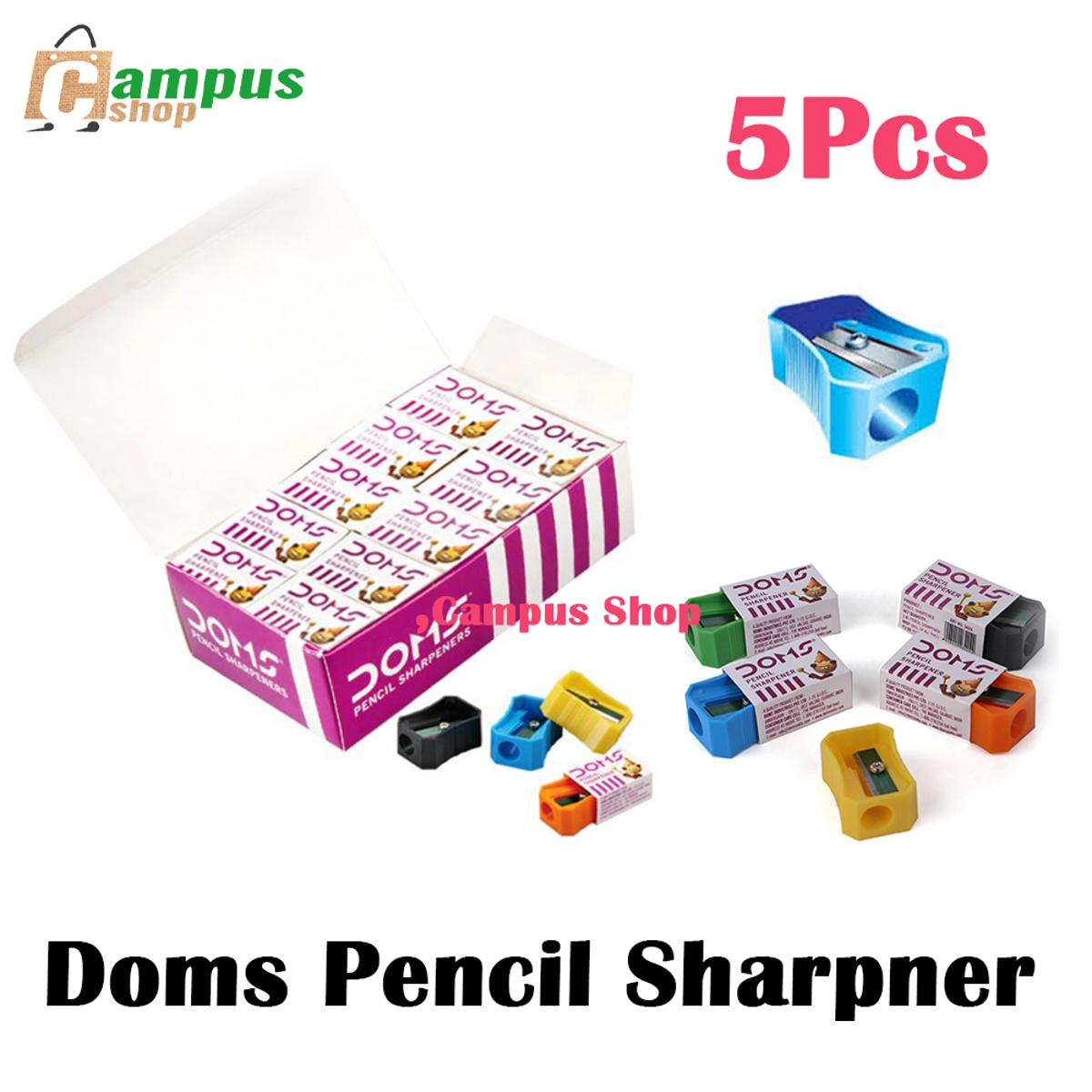 Picture of Doms Pencil Sharpner - 5pc (Multicolor)