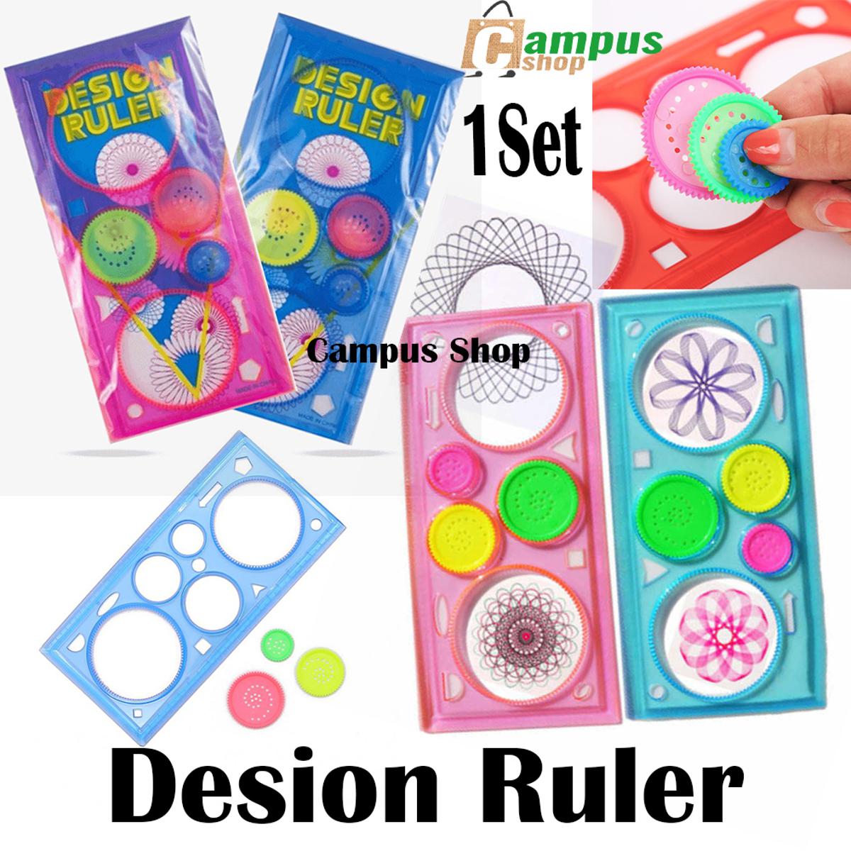 Picture of Generic Spirograph Geometric Stencils Ruler Drafting Tools Stationery For Students Drawing Set Learning Art Sets Creative Gift For Children