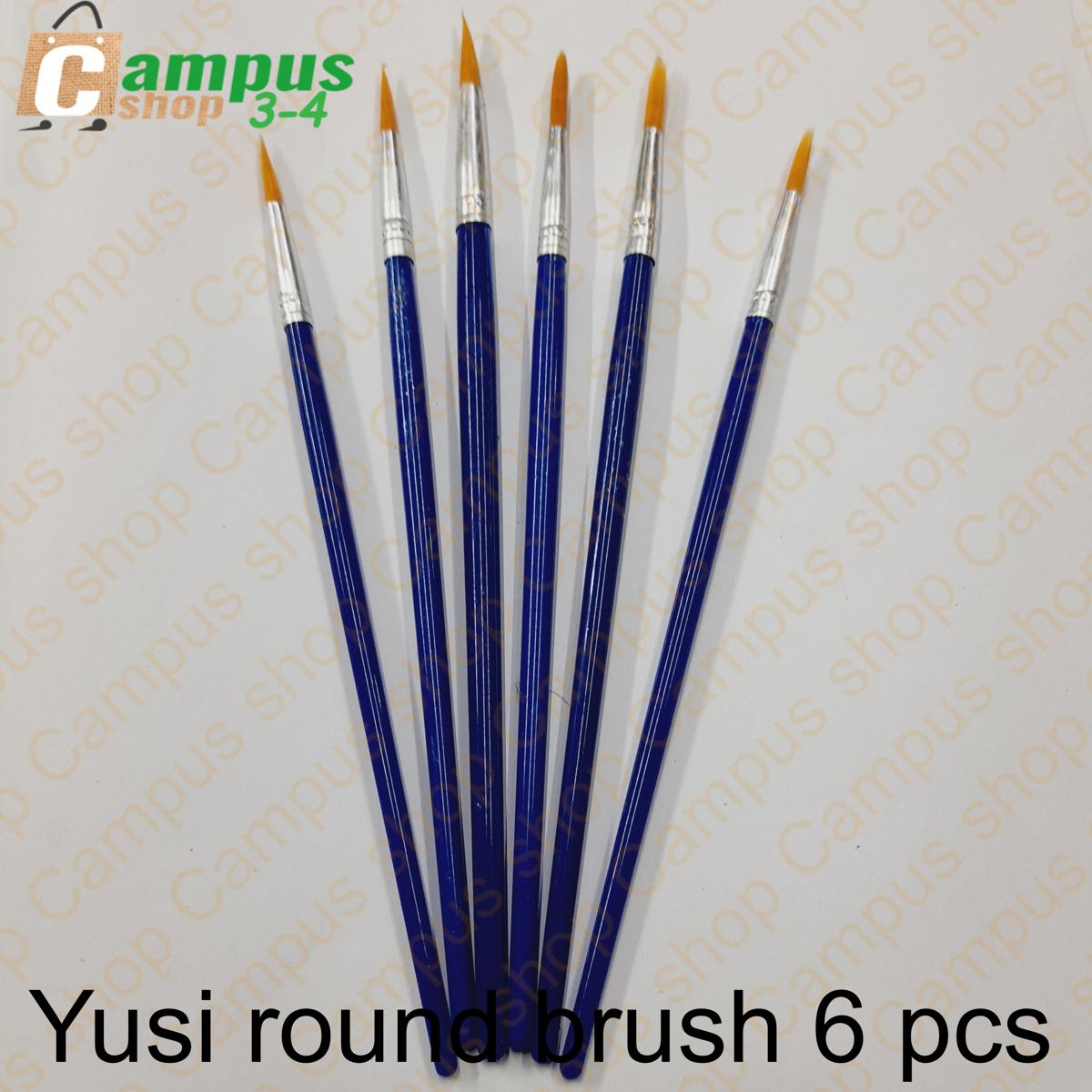 Picture of Yu SI Artis Paint Brushes Acrylic Oil Watercolor 6 Pcs
