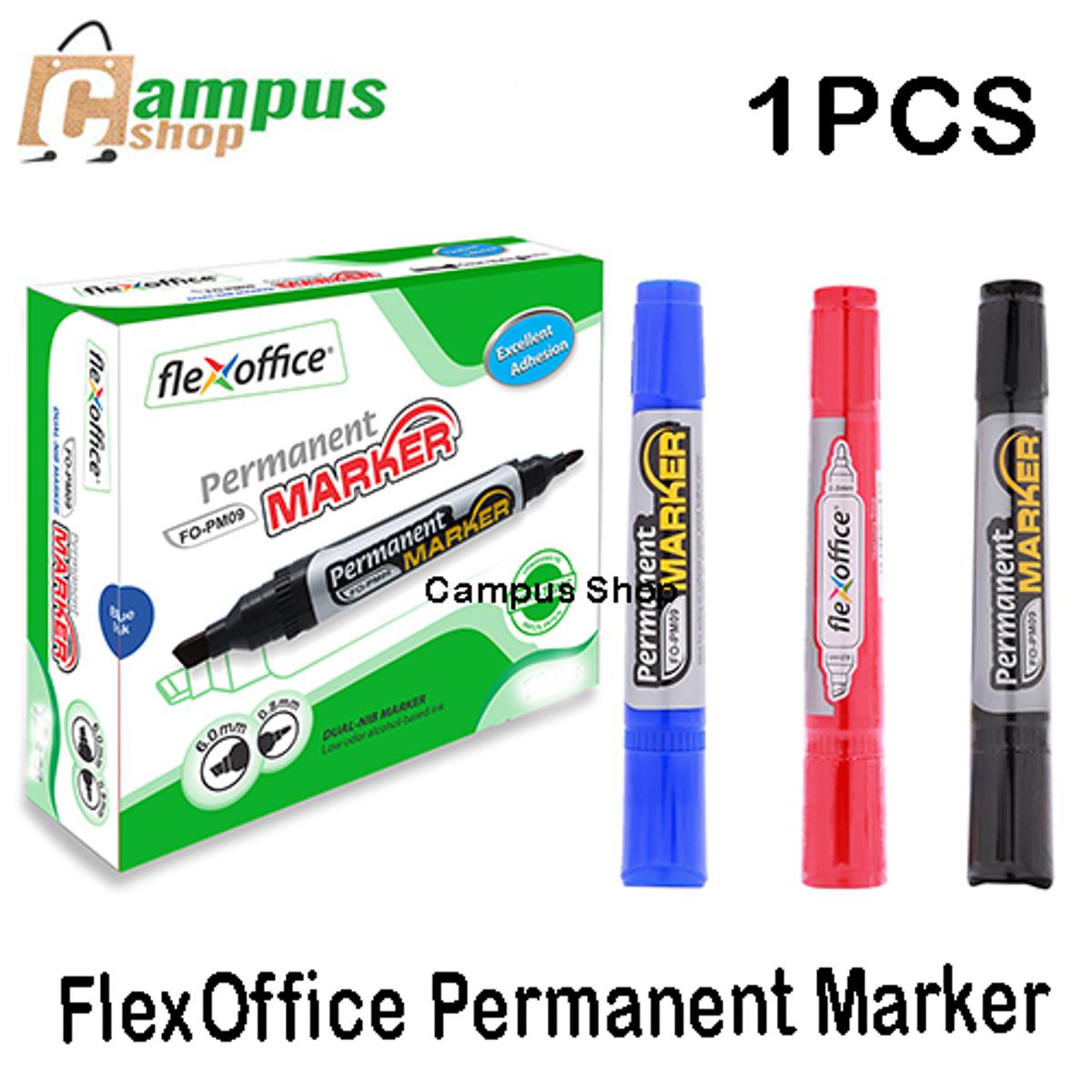 Picture of FlexOffice Permanent Marker FO-PM09 -Black,,Blue, Red (1pcs) .