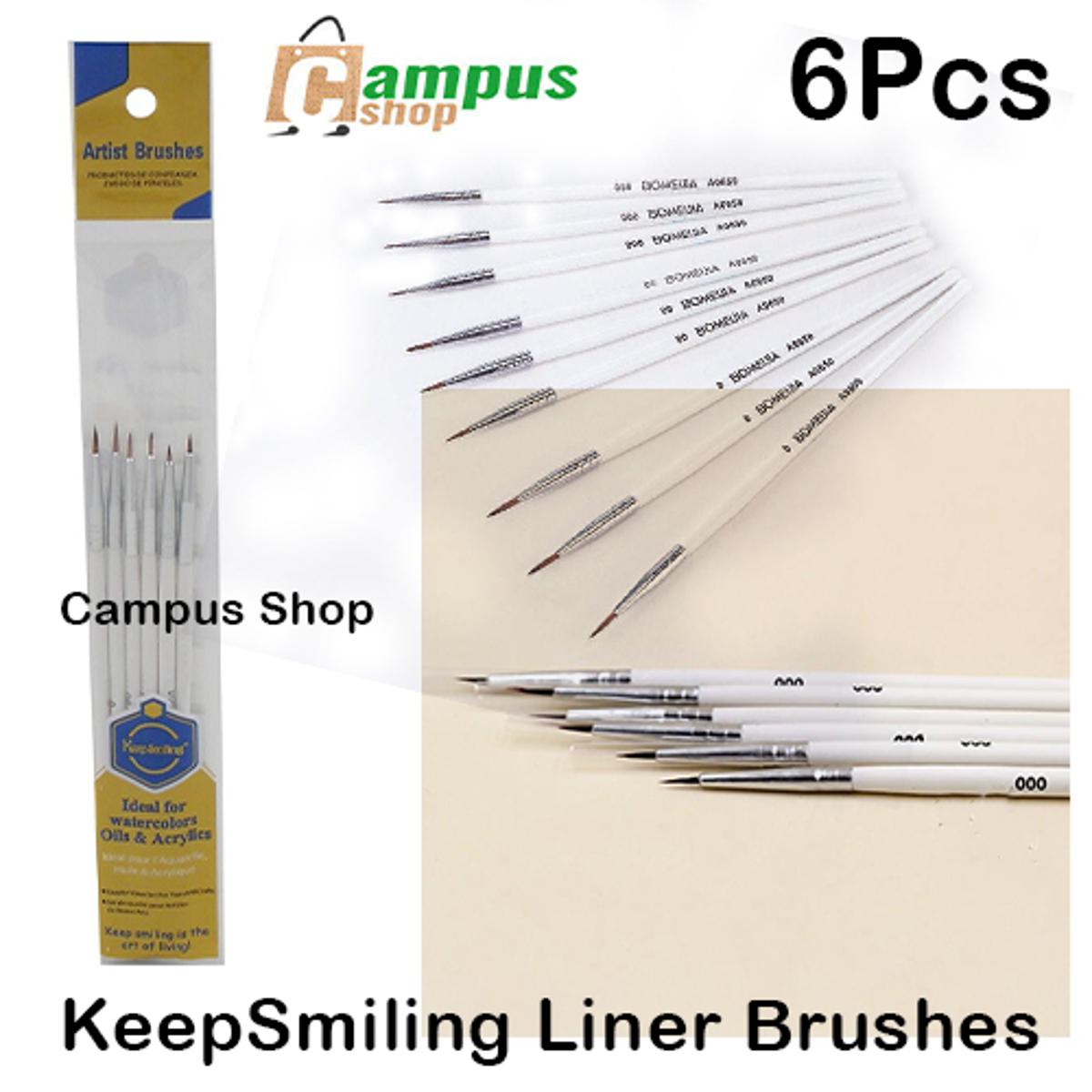 Picture of Keep Smiling Liner Brushes Set Of 6