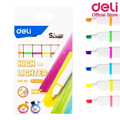 Picture of Deli u13-6c Highlighter Pen 6 colour set