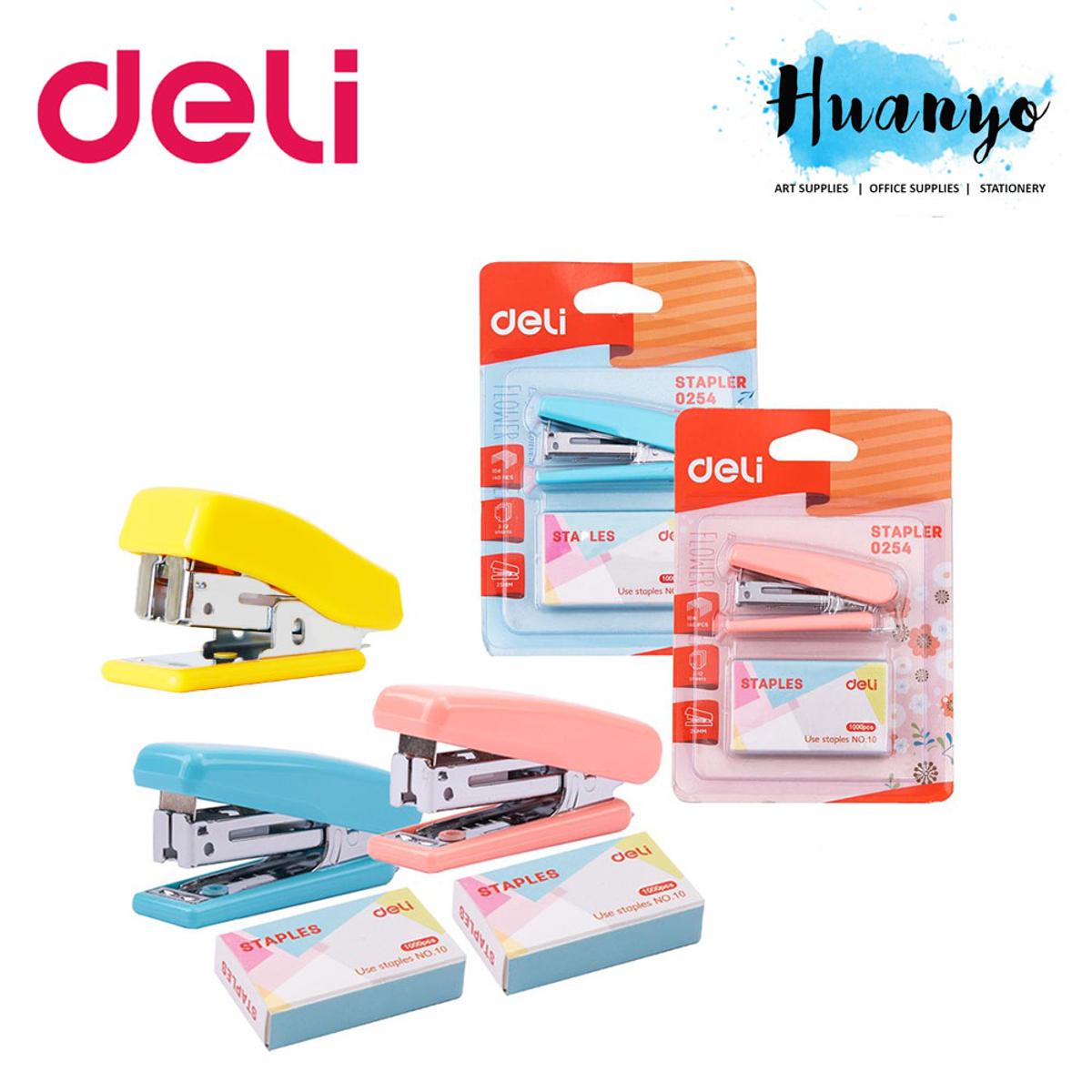 Picture of Deli Pocket Size Mini Stapler & Staples Set 0353
