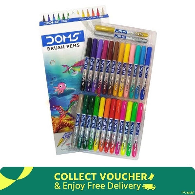 Picture of Doms Brush Pens Set of 26 for students and artists