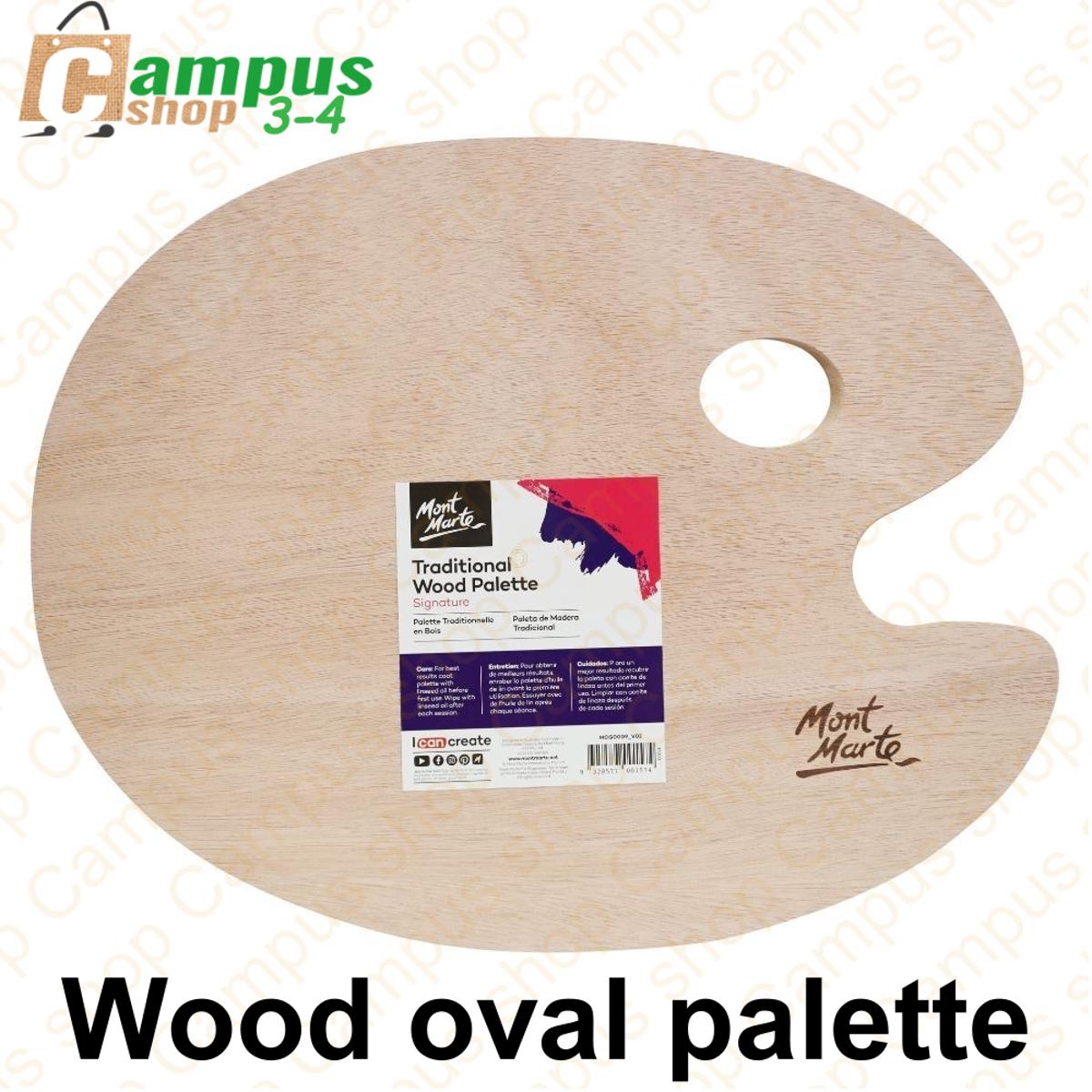 Picture of Mont Marte wood oval palette