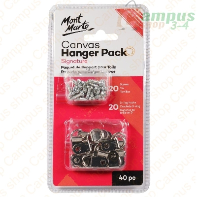 Picture of Mont Marte D-Ring Canvas Hanger Pack - Light Weight 40pc