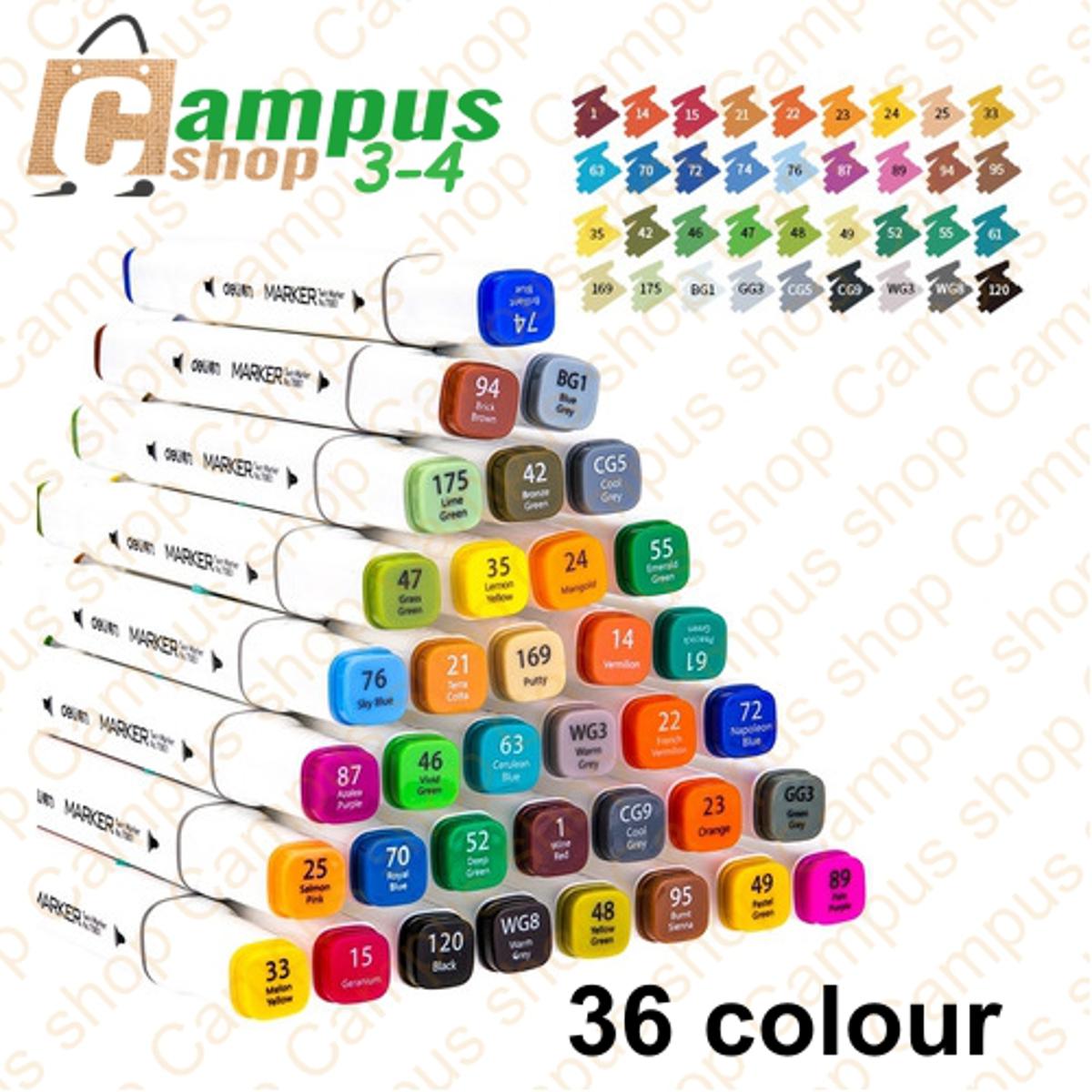 Picture of 36,48 Pcs Instant Dry Dual Tip Art Markers