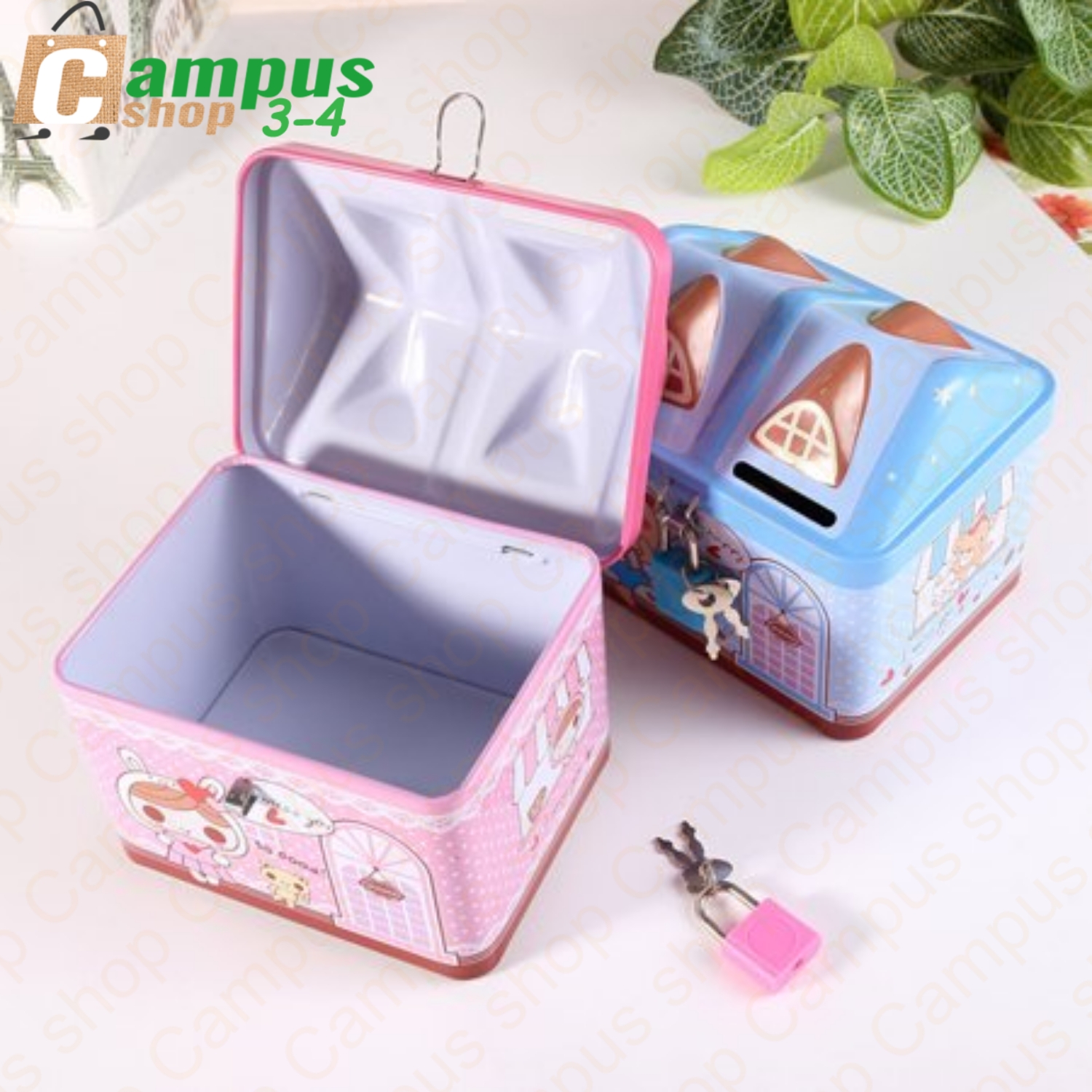Picture of Coin Box for kids Blue and Pink colour
