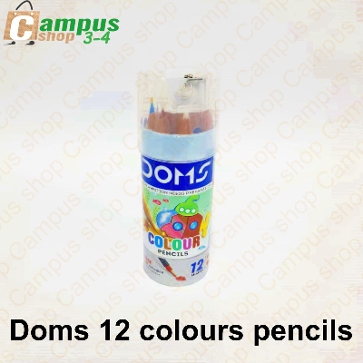 Picture of Doms 12 pcs mini colour pencils in still box