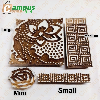 Picture of Block and Handpaint art Dise for artist