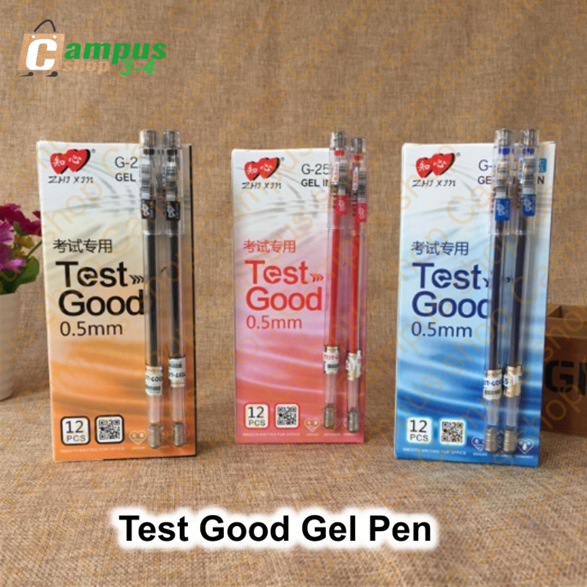 Picture of Test Good Gel Ink Pen - 0.5mm - 12pc box (Black/Red/Blue)