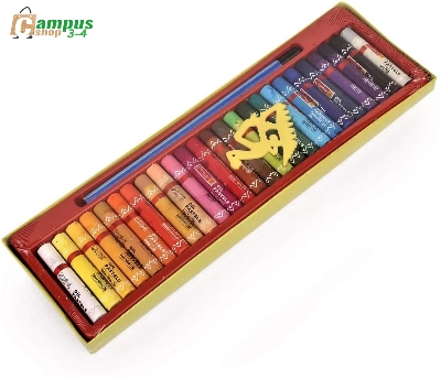 Picture of Camel Oil Pastel 25 shades with FREE Scraping Tool