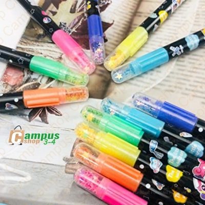 Picture of Tianhao Star Sequins Pentagonal Pen Highlighter Pen Student Hand Account Marker Pen No.H531 - Highlighter Pen