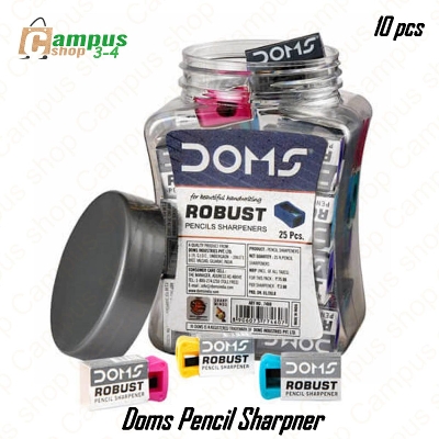 Picture of Doms Pencil Sharpner 10pcs Robust