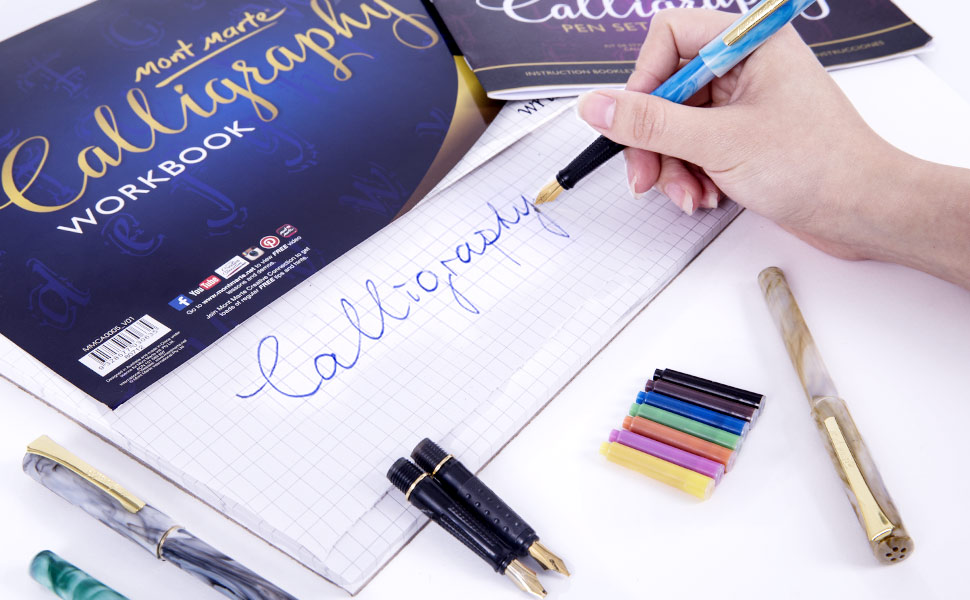 Picture of Mont Marte Calligraphy Set - 2 Nib 8pc set