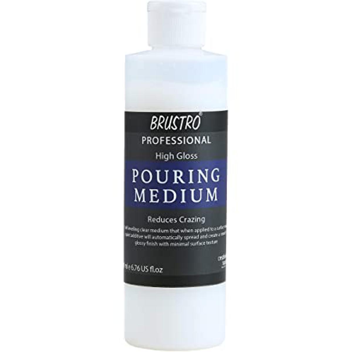 Picture of BRUSTRO Professional Artists ’ Fluid Acrylic 20 ml & Brustro Pouring Medium 200 Ml
