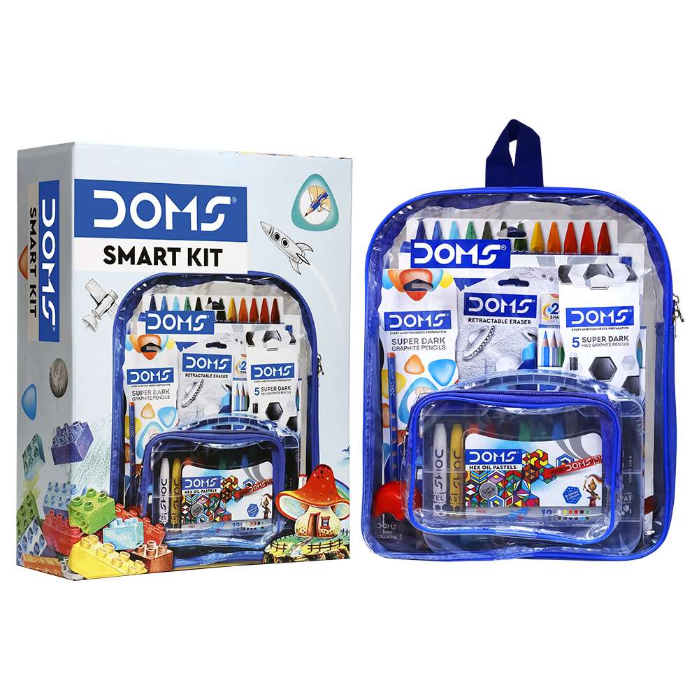 Picture of DOMS Smart Kit Full Bundle Value Pack With Transparent Zipper Bag