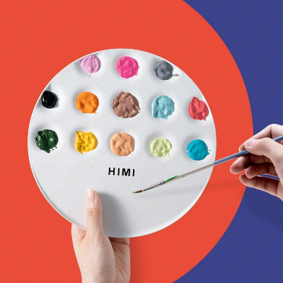 Picture of HIMI MIYA Paint Palette For Gouache Watercolor Acrylic And Oil Painting UFO Foldable Palette Super Palette for Kids, Artists