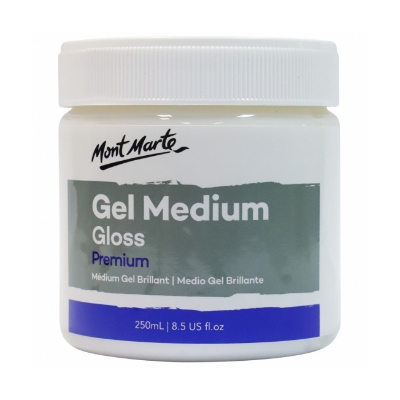 Picture of MONT MARTE Premium Gel Medium Gloss 8.5oz (250ml), Suitable for Acrylic Paints