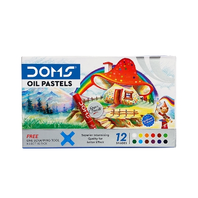 Picture of DOMS OIL PASTELS 12 SHADES(new)