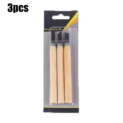 Picture of Arts 3 pcs Professional Wood Carving Chisel Knife Hand Tool Set for Basic Detailed Carving Woodworkers Gouges