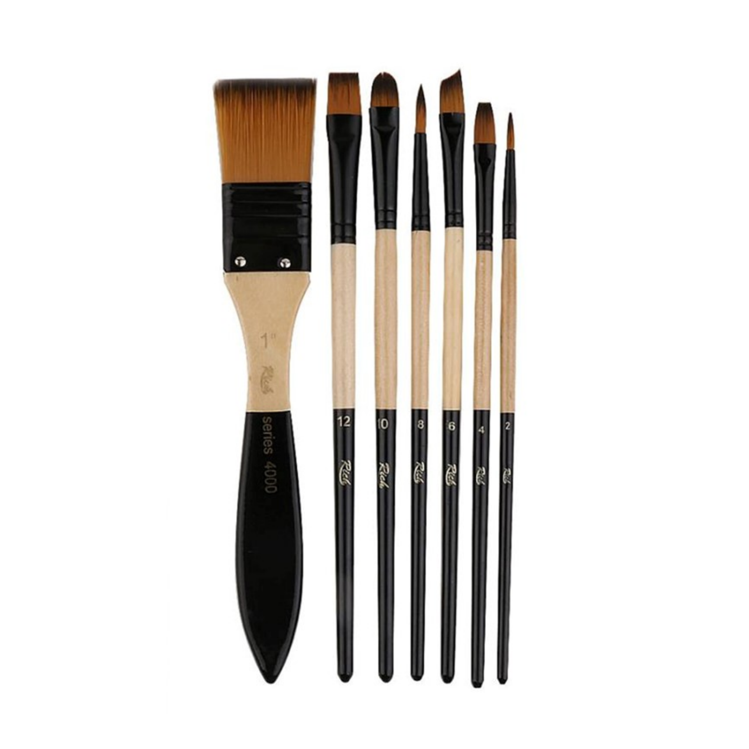 Picture of Keep Smiling Mix Artist Paint Brush Set Of 7 Pcs