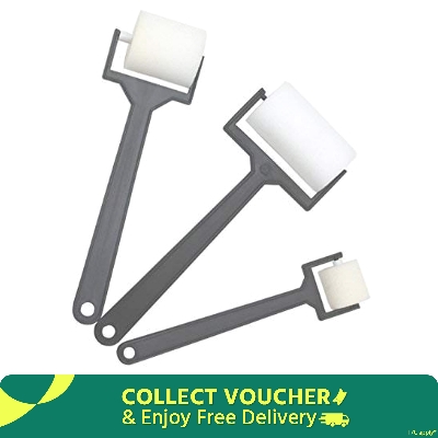 Picture of Set of 3 Paint Rollers 1, 1.5 & 2 Feet Size with Tray for Painting