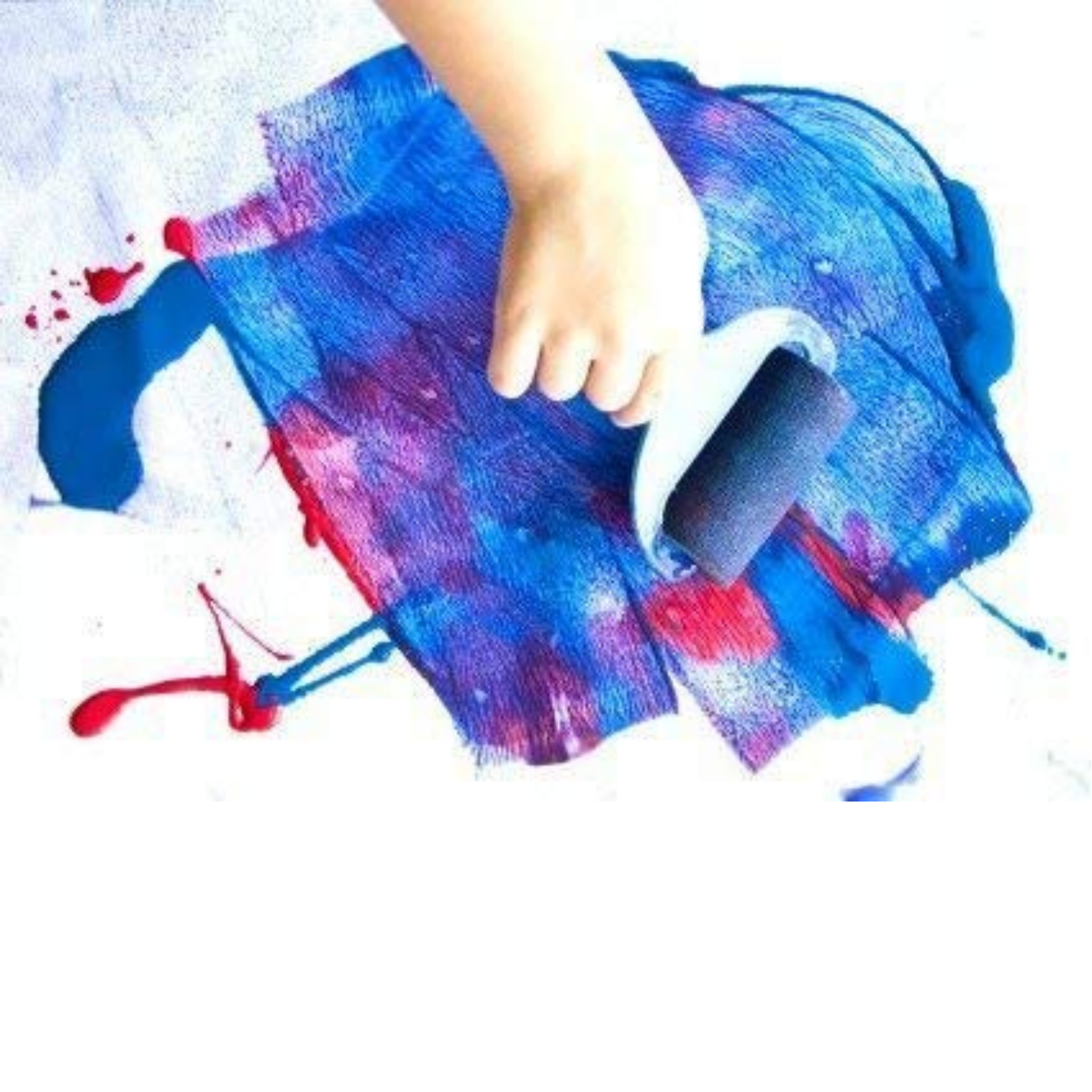 Picture of Set of 3 Paint Rollers 1, 1.5 & 2 Feet Size with Tray for Painting